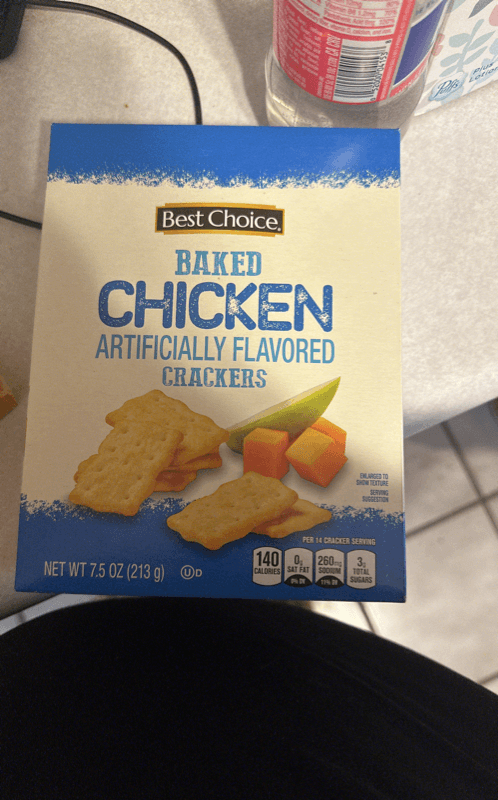 Best Choice Baked Chicken Artificially Flavored Crackers