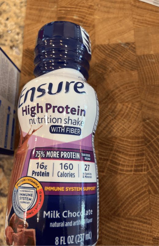 Ensure Milk Chocolate High Protein Nutrition Shake With Fiber