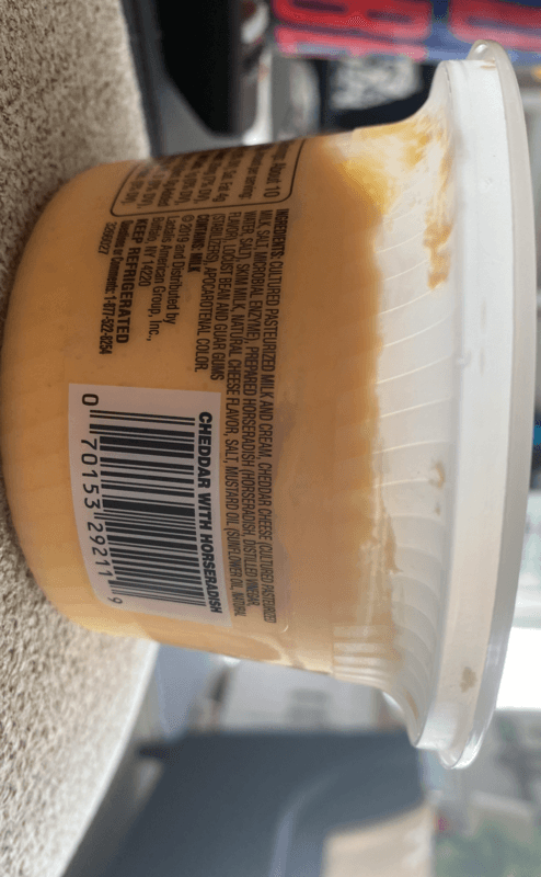 Pub Cheese Gourmet  Spreadable Cheese Cheddar With Horseradish