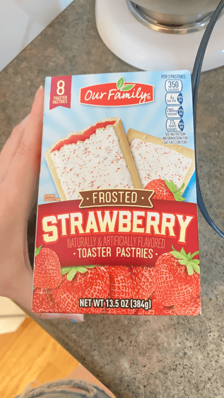 Our Family Frosted Strawberry Toaster Pastries