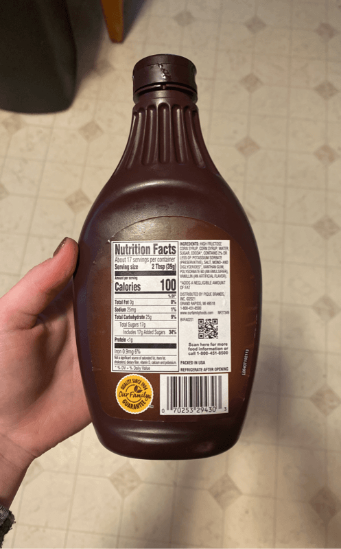 Our Family Chocolate Flavored Syrup