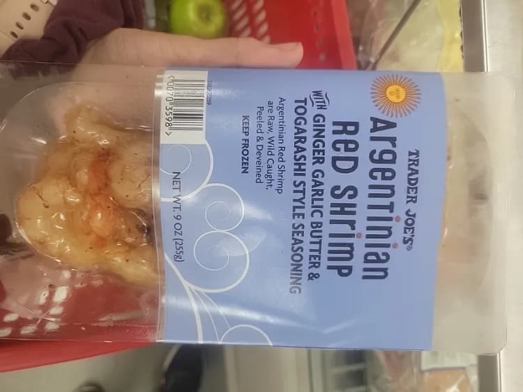 Trader Joe'S Argentinian Red Shrimp With Ginger Garlic Butter & Togarashi Style Seasoning