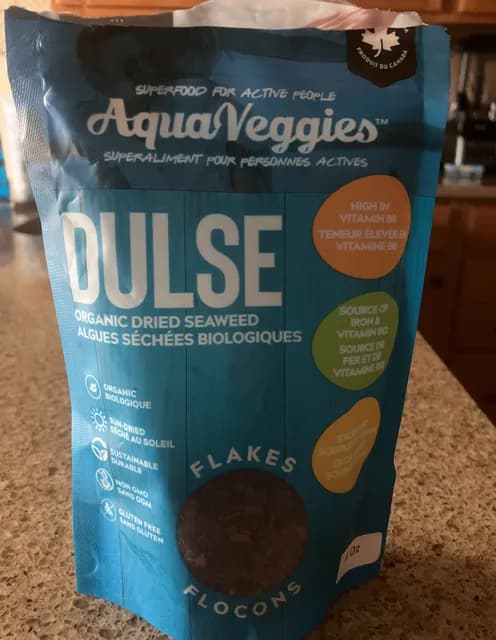Aqua Veggies Dulse Organic Dried Seaweed Flakes