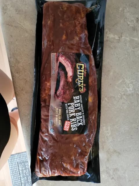 Curry'S Hickory Smoked 'N Seasoned Baby Back Pork Ribs With Bbq Sauce