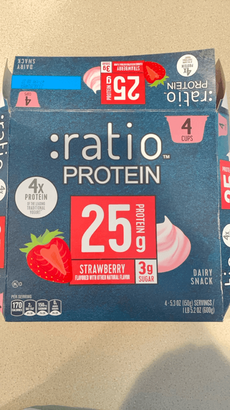 Ratio Protein Strawberry Greek Yogurt