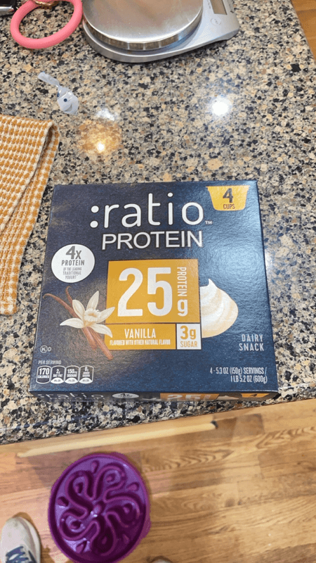:Ratio Protein Vanilla Yogurt Dairy Snack
