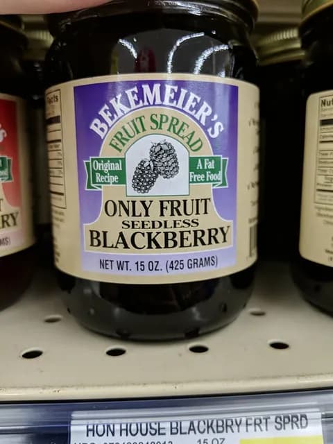 Bekemeier'S Only Fruit Seedless Blackberry Fruit Spread