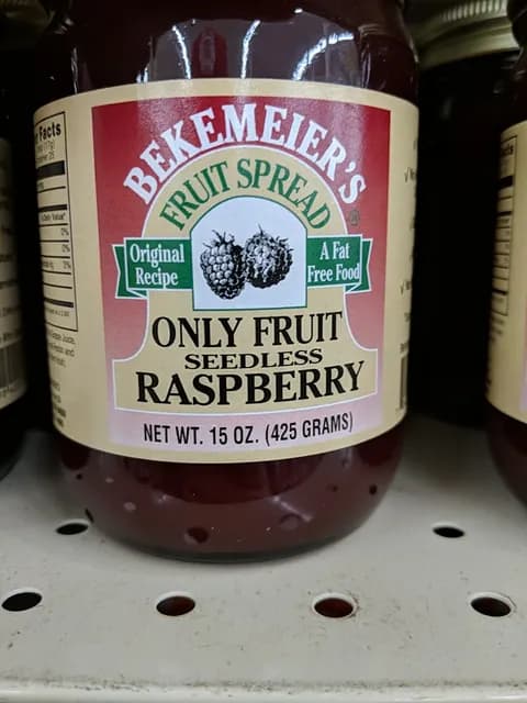 Bekemeier'S Only Fruit Seedless Raspberry Fruit Spread