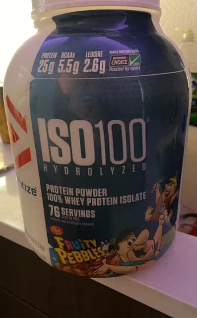 Dymatize Iso100 Hydrolyzed Fruity Pebbles Protein Powder