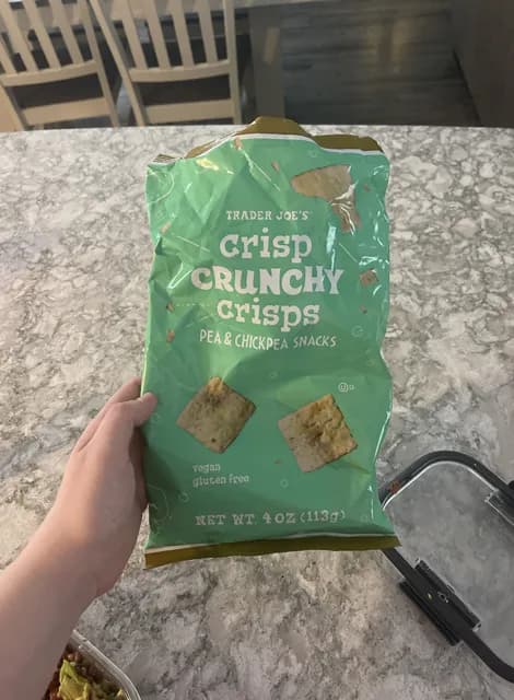 Trader Joe's Crisp Crunchy Crisps Pea & Chickpea Snacks