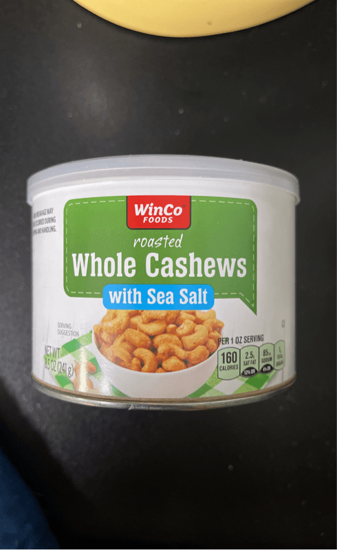 Winco Foods Roasted Whole Cashews With Sea Salt