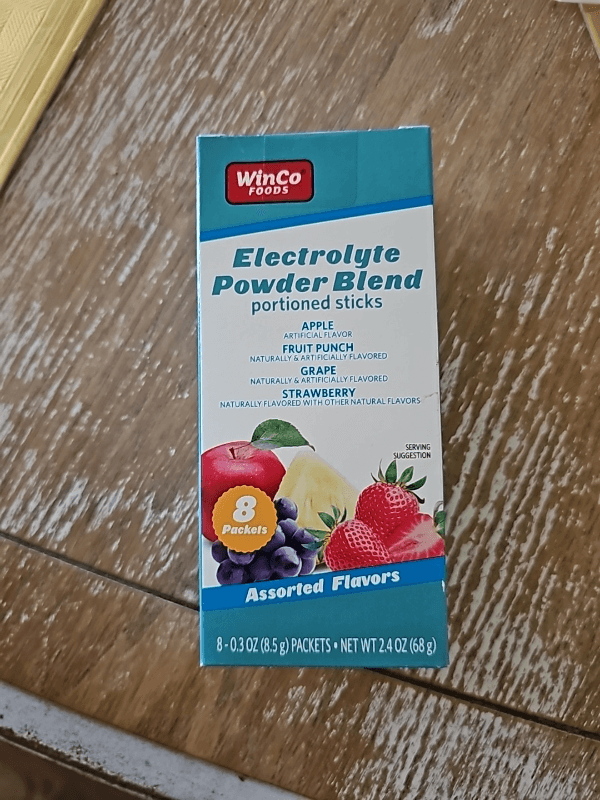 Winco Foods Electrolyte Powder Blend Portioned Sticks Assorted Flavors