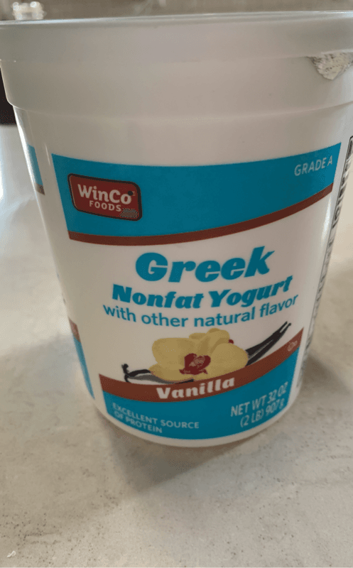 Winco Foods Greek Nonfat Yogurt Vanilla