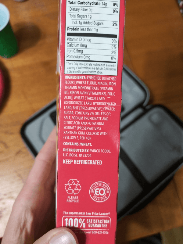 Winco Foods Pie Crust