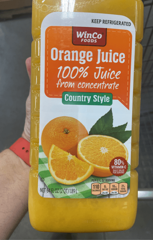 Winco Foods Country Style Orange Juice