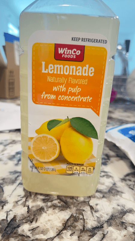 Winco Foods Lemonade With Pulp From Concentrate