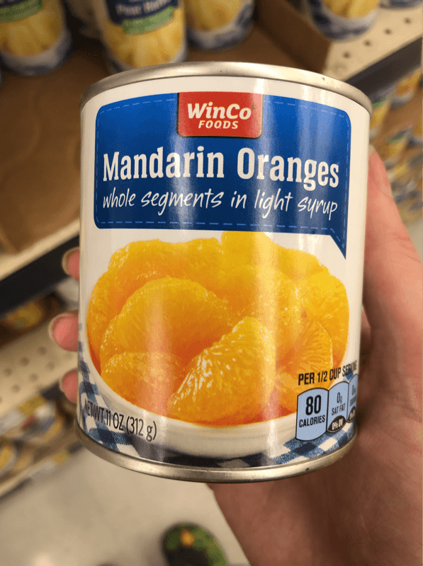Winco Foods Mandarin Oranges Whole Segments In Light Syrup