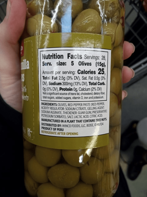 Winco Foods Manzanilla Olives