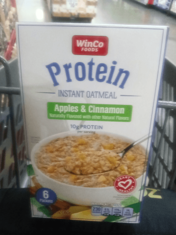 Winco Foods Protein Apples & Cinnamon Instant Oatmeal