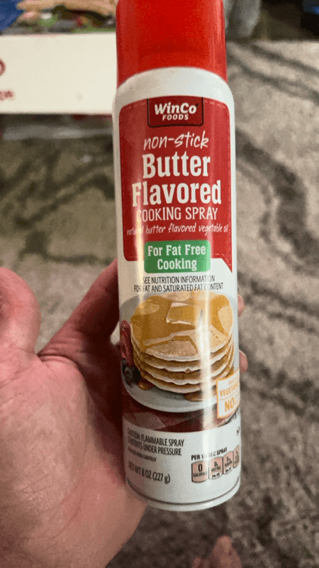 Winco Non-Stick Butter Flavored Cooking Spray