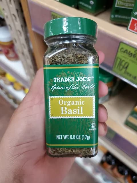 Trader Joe'S Spices Of The World Organic Basil