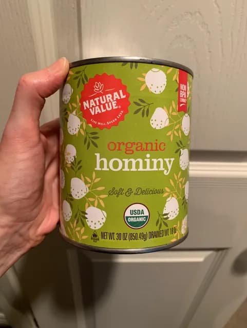 Natural Value Organic Hominy
