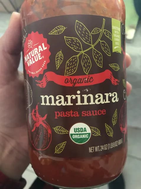 Natural Value Organic Marinara Pasta Sauce
