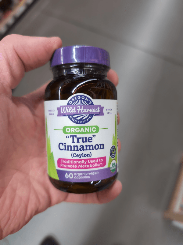 Oregon'S Wild Harvest Organic True Cinnamon Ceylon, 60 Organic Vegan Capsules