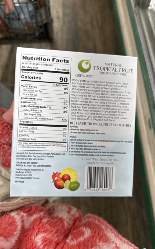 Green Way Natural Tropical  Fruit Bars