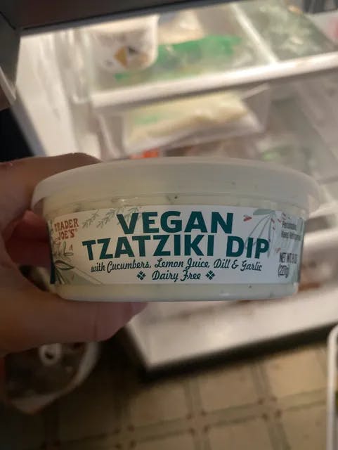 Is it Vegan? Trader Joe's Tzatziki Dip With Cucumbers, Lemon Juice, Dill & Garlic