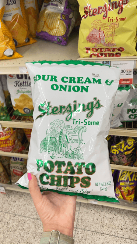 Sterzing'S Tri-Some Potato Chips Sour Cream & Onion