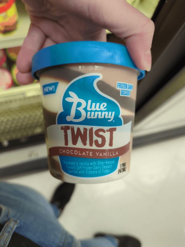 Blue Bunny Twist Chocolate Vanilla