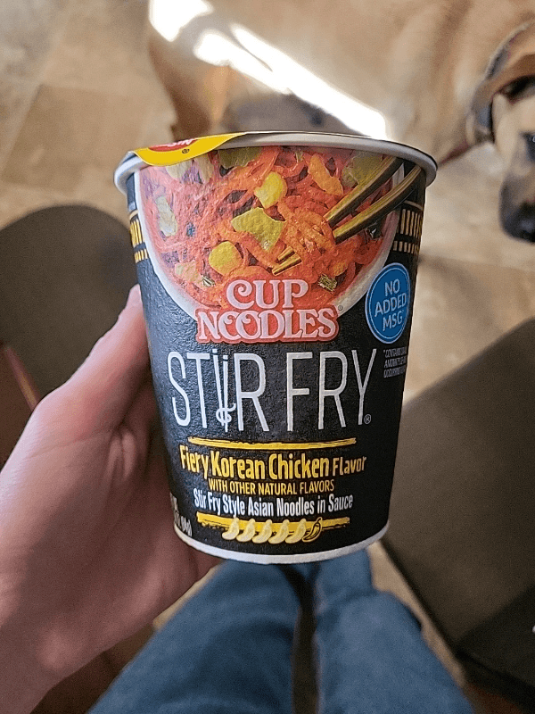 Nissin Cup Noodles Stir Fry Fiery Korean Chicken Flavor