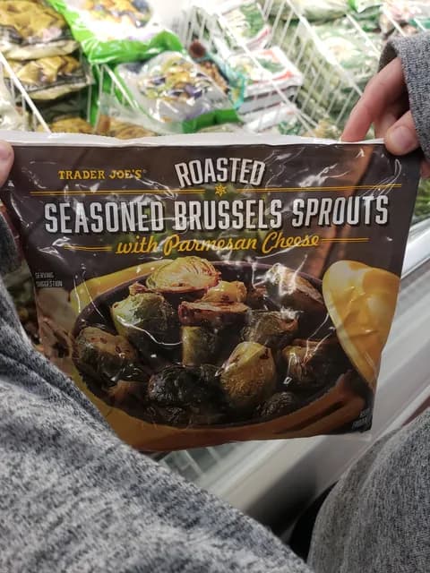 Trader Joe'S Roasted Seasoned Brussels Sprouts With Parmesan Cheese