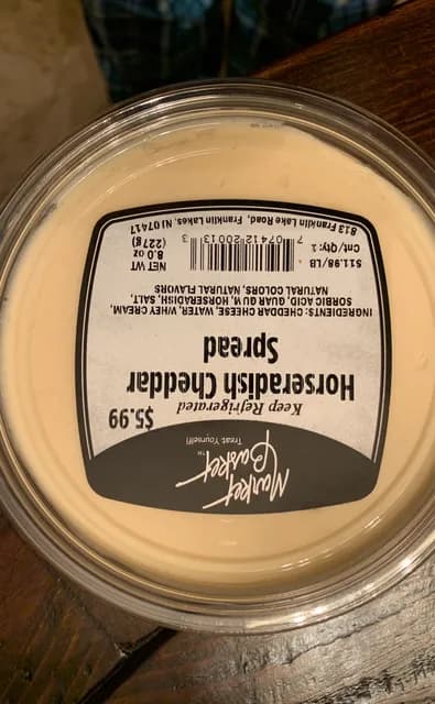 Market Basket Horseradish Cheddar Spread