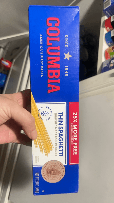 Columbia Thin Spaghetti