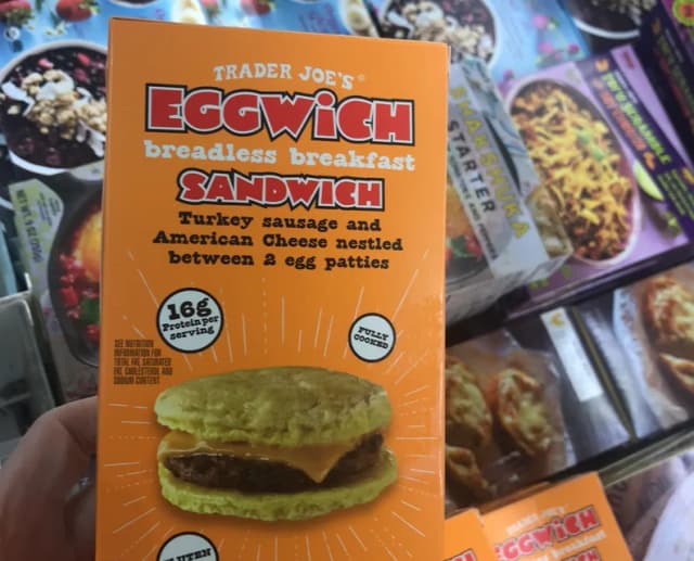 Is it Milk Free? Trader Joe's Eggwich Breadless Breakfast Sandwich