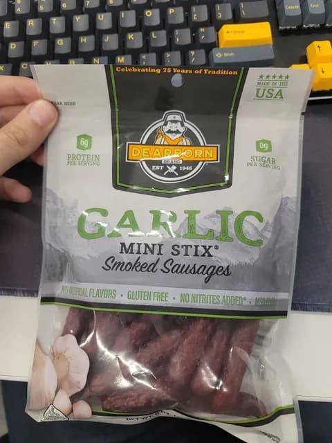 Dearborn Brand Garlic Mini Stix Smoked Sausages