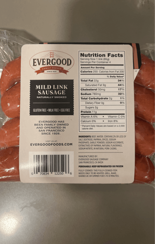Evergood Mild Link Sauce