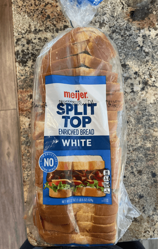 Meijer Split Top White Bread