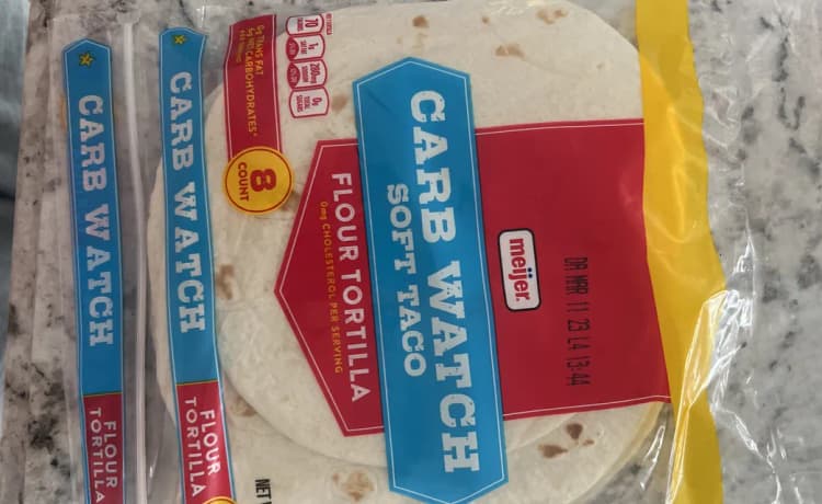 Meijer Carb Watch Soft Taco Flour Tortilla