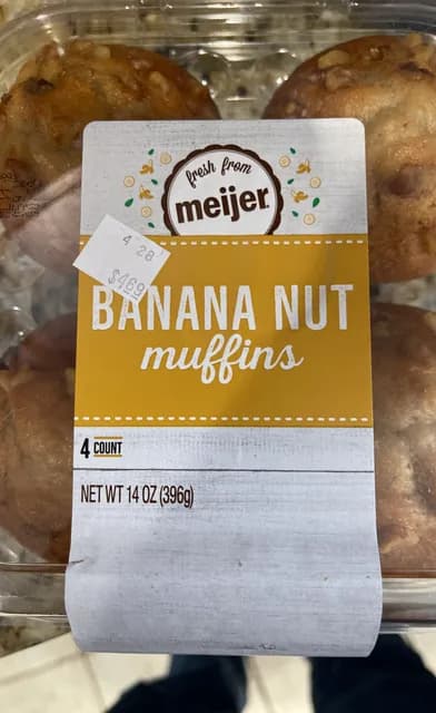 Meijer Banana Nut Muffins