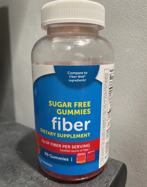 Meijer Sugar Free Gummies Fiber Tropical Strawberry 90 Gummies