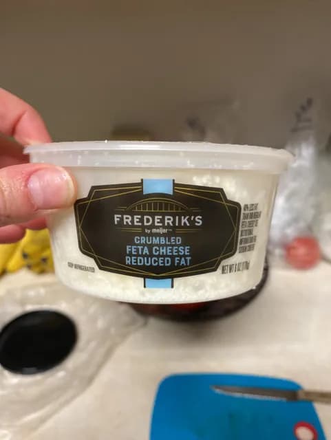 Meijer Frederik'S Crumbled Feta Cheese Reduced Fat