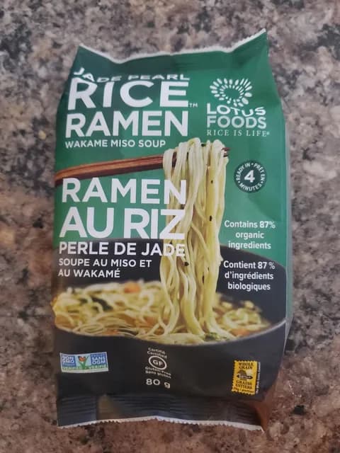 Jade Pearl Rice Ramen Wakame Miso Soup