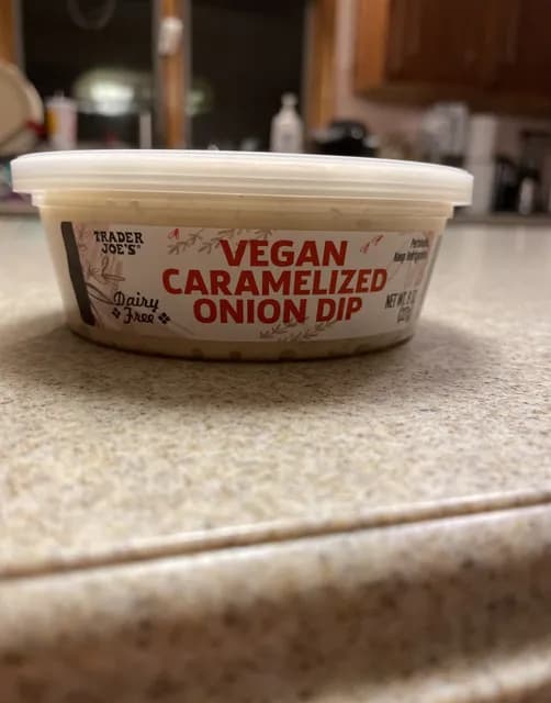 Is it Pistachio Free? Trader Joe's Vegan Caramelized Onion Dip