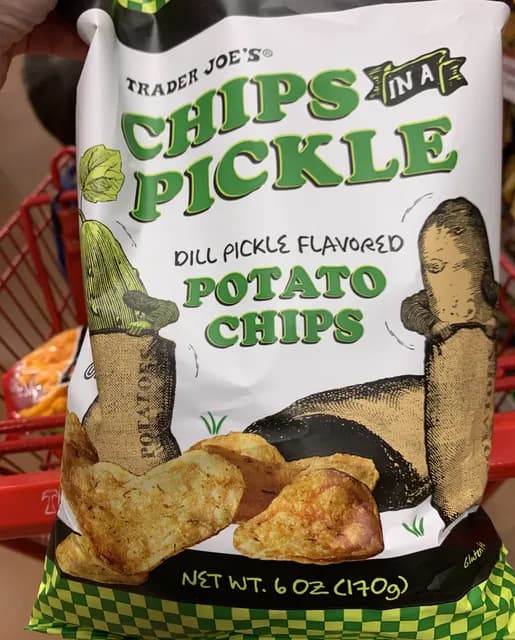 Trader Joe's Chips In A Pickle Dill Pickle Flavored Potato Chips