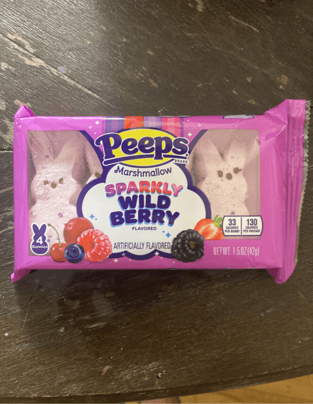 Peeps Brand Sparkly Wild Berry Flavored Marshmallow
