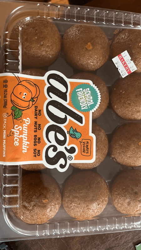 Abe'S Vegan Muffins Mini Vegan Pumpkin Spice Muffins
