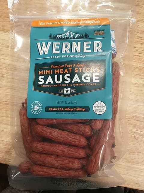 Werner Premium Pork & Beef Sausage Mini Meat